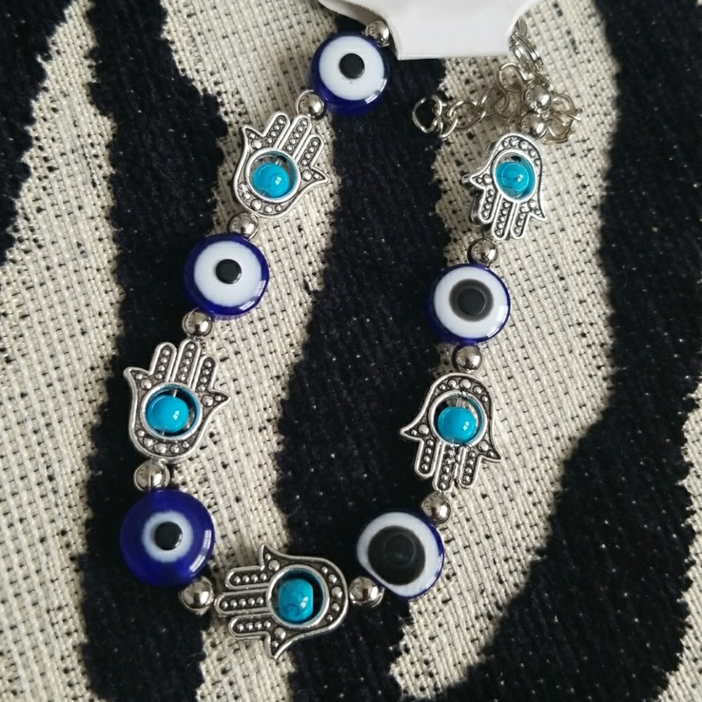Evil Eye & Hamsa (hand of fatima) Bracelet